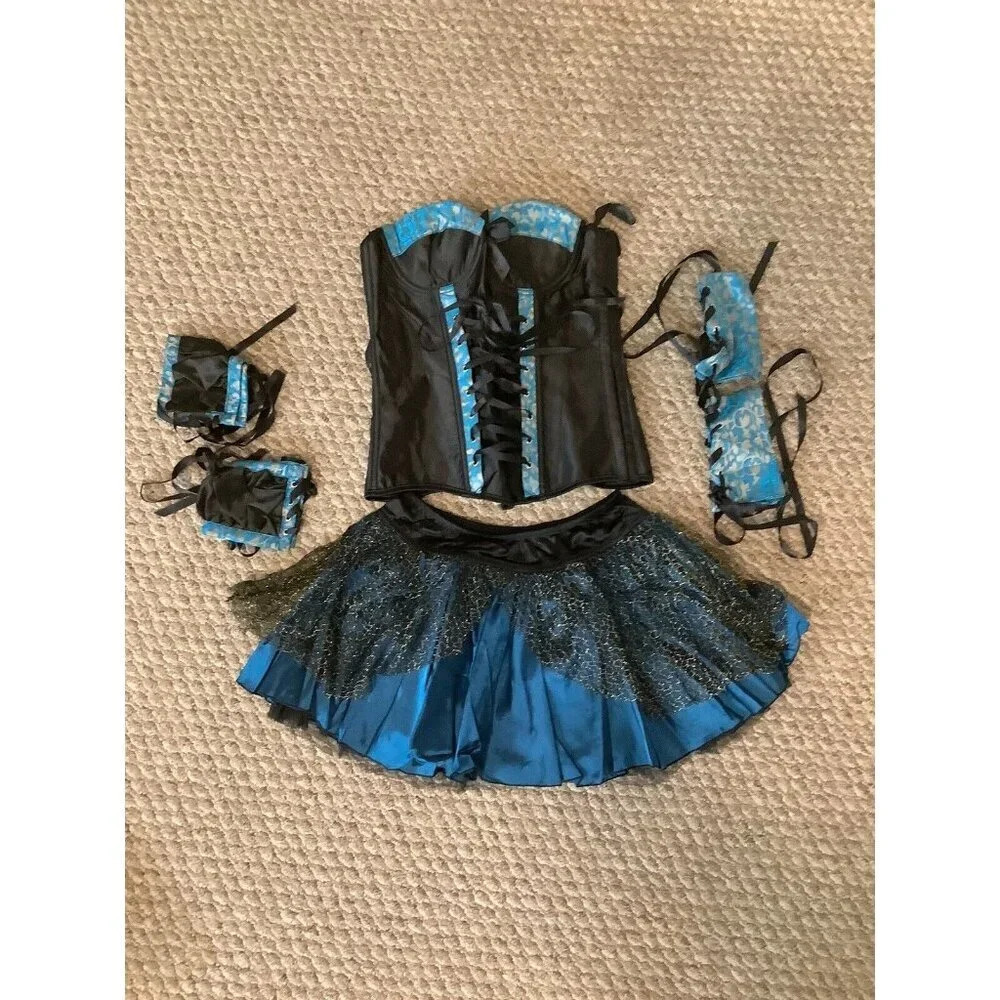 Talia Corset Size Small, Skirt, Arm Bands, And Wrist Bands. New